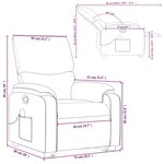 vidaXL Fauteuil inclinable de massage Rouge bordeaux Similicuir