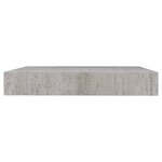 vidaXL Étagères murales flottantes 2 Pièces gris béton 23x23 5x3 8 cm MDF