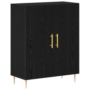 vidaXL Buffet Chêne noir 69 5 x 34 x 90 cm Bois d'ingénierie