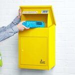 Boîte à colis moyenne 1 porte Jaune à accès frontal Acier galvanisé SMART PARCEL BOX®