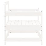 vidaXL Chaises de jardin lot de 2 blanc bois massif de pin