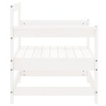 vidaXL Chaises de jardin 2 Pièces blanc bois massif de pin