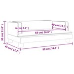 vidaXL Canapé pour enfants bleu 80x45x30 cm velours