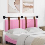 vidaXL Tête de lit suspendue Rose PU antique