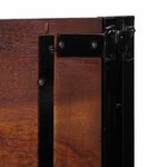 vidaXL Tête de lit 140 cm bois massif récupéré et fer