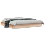 vidaXL Cadre de lit sans matelas 200x200 cm bois massif de pin
