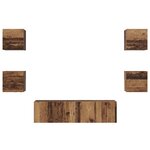 vidaXL Ensemble meuble TV 6 Pièces Bois Ancien Bois d'ingénierie