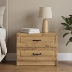 vidaXL Cabinet de chevet Chêne artisanal 62 x 34 5 x 44 5 cm