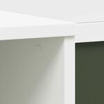 vidaXL Bureau tableau noir Blanc et gris 120 x 45 x 118.5 cm