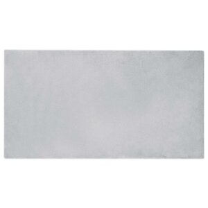 vidaXL Tapis en Fourrure Synthétique de Lapin Gris 80 x 150 cm