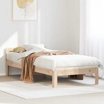 vidaXL Cadre de lit sans matelas 90x200 cm bois de pin massif