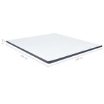Vidaxl surmatelas de sommier tapissier 200x180x5 cm