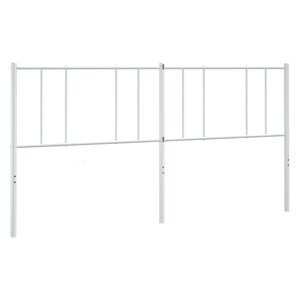 vidaXL Tête de lit métal blanc 193 cm