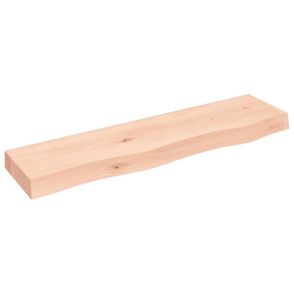 vidaXL Étagère murale 80x20x6 cm bois de chêne massif non traité
