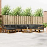 vidaXL Ensemble de canapés d'extérieur 9 Pièces Naturel et Anthracite