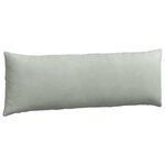 vidaXL Coussins de canapé 2 Pièces Gris clair 120 x 40 cm