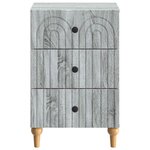 vidaXL Cabinet de chevet avec tiroir Sonoma gris 43 x 41 x 66 5 cm