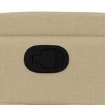 vidaXL Fauteuil inclinable Crème Tissu