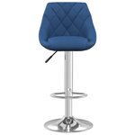 vidaXL Tabourets de bar lot de 2 bleu velours