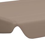 Vidaxl toit de rechange de balançoire taupe 188/168x110/145 cm