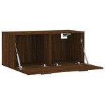 vidaXL Armoire murale chêne marron 80x36 5x35 cm bois d'ingénierie
