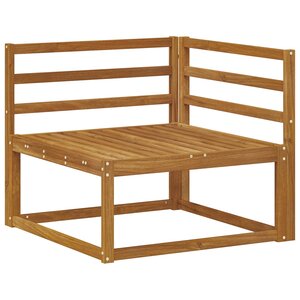 vidaXL Canapé d'angle extérieur Naturel 83 x 83 x 73 cm