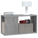 vidaXL Meuble TV Sonoma gris 60x24x32 cm Bois d'ingénierie