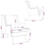 vidaXL Fauteuil Rose Bouclé