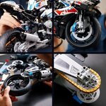 Lego 42130 technic bmw m 1000 rr modele réduit de moto pour adulte  maquette pour construction et exposition  idée de cadeau