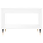vidaXL Table basse blanc 60x50x40 cm bois d'ingénierie