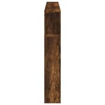 vidaXL Tête de lit à LED chêne fumé 180x18 5x103 5cm bois d'ingénierie