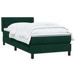 vidaXL Sommier à lattes de lit et matelas vert foncé 80x220 cm velours