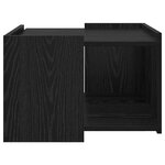 vidaXL Table basse Chêne noir 50 5 x 50 x 33 cm Bois d'ingénierie