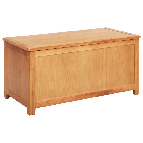 vidaXL Boîte de rangement 90 x 45 x 45 cm Bois de chêne massif