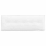 vidaXL Coussin de Dos Blanc 140 x 19 x 50 cm tissu