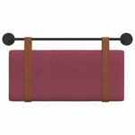 vidaXL Tête de lit suspendue Bordeaux PU antique
