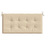 vidaXL Coussin de banc de jardin beige 100x50x3 cm tissu oxford