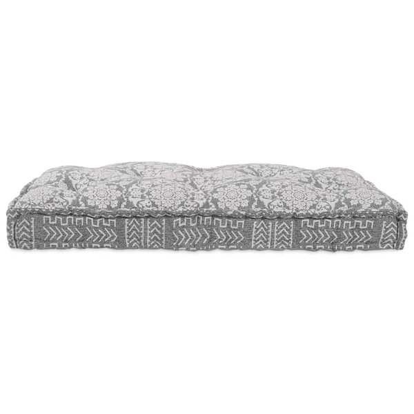 vidaXL Coussin de canapé sur palette Gris clair tissu