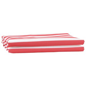 vidaXL Toile de rechange pour store banne Rouge et blanc 10 x 1.6 m
