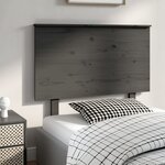 vidaXL Tête de lit Gris 104x6x82 5 cm Bois massif de pin