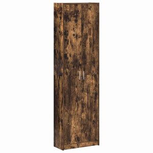 vidaXL Armoire Chêne fumé 55 x 25 x 189 cm Bois d'ingénierie