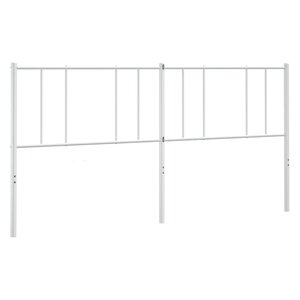vidaXL Tête de lit de remplacement métal blanc 180 cm