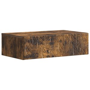 vidaXL Table d'appoint murale 59 x 34 5 x 17 cm Bois d'ingénierie