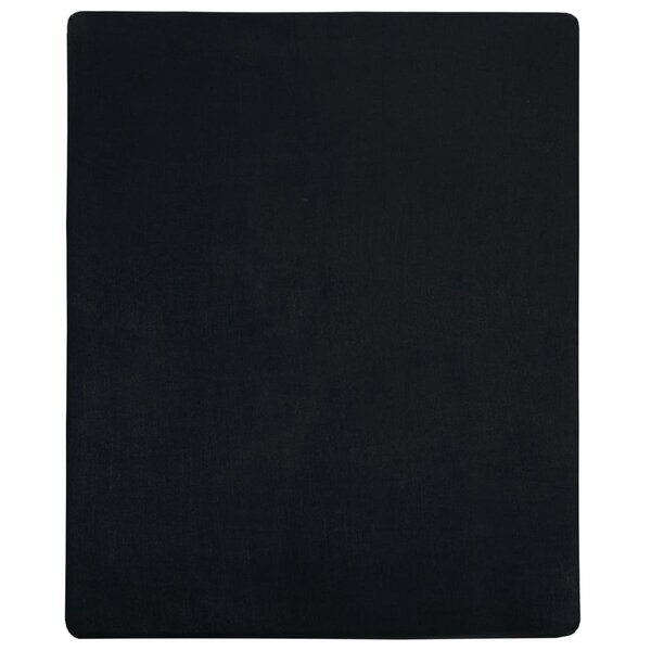 vidaXL Draps-housses Jersey 2 Pièces Noir 160x200 cm Coton