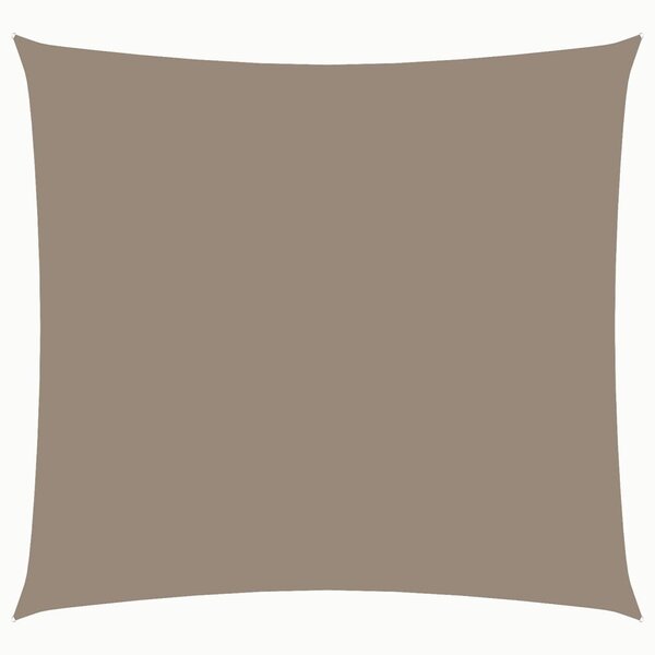 vidaXL Voile de parasol tissu oxford carré 3 6x3 6 m taupe