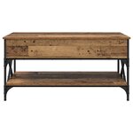vidaXL Table basse Bois Ancien 100 x 50 x 50 cm Bois d'ingénierie