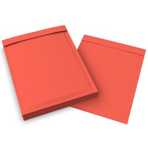 Lot de 20 enveloppes en papier ondulé rouge 340x240 mm