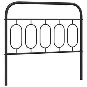 vidaXL Tête de lit de remplacement métal noir 107 cm