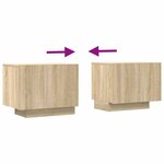 vidaXL Meuble TV Chêne sonoma 100x35x40 cm Bois d'ingénierie