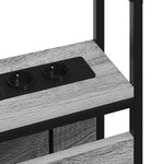 vidaXL Tête de lit de rangement Sonoma gris 80 cm Bois d'ingénierie